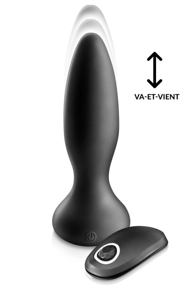 Plug anal vibrant va-et-vient Black Empire My Lord