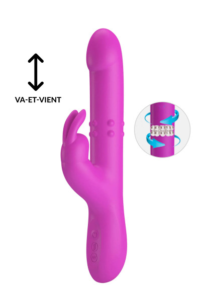 Reese, vibromasseur rabbit avec billes massantes