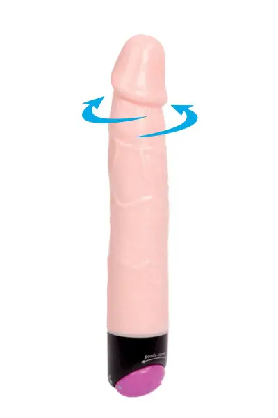 Vibromasseur pénis réaliste rotatif et vibrant 24cm