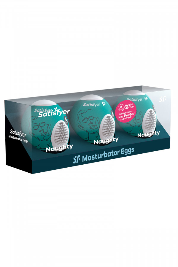 Satisfyer Egg Naughty, coffret de 3 masturbateurs