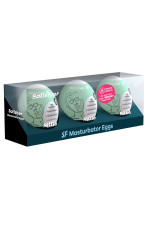 Satisfyer Egg Riffle, coffret de 3 masturbateurs