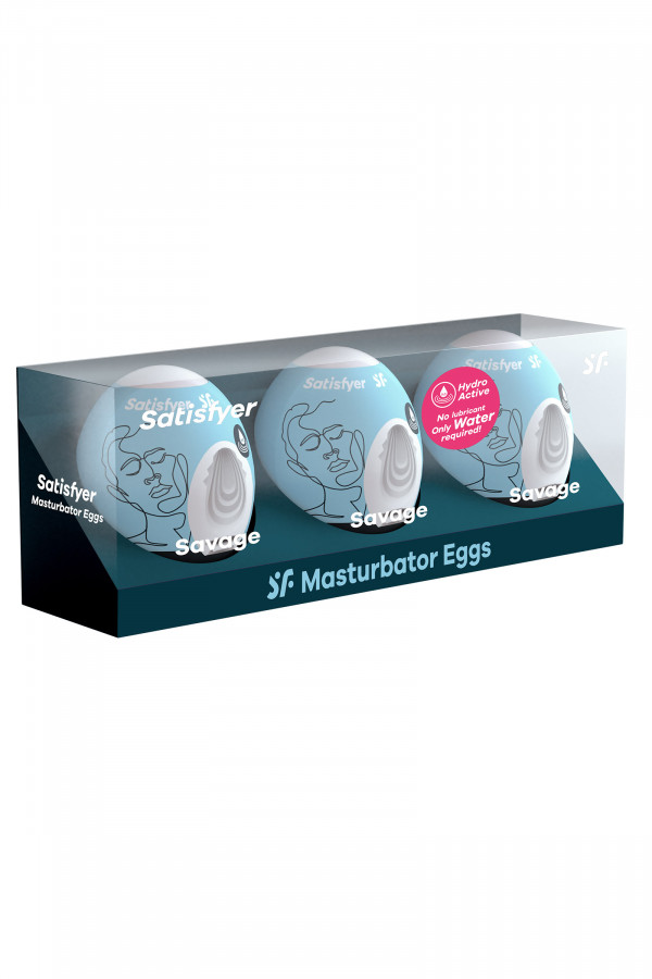 Satisfyer Egg Savage, coffret de 3 masturbateurs