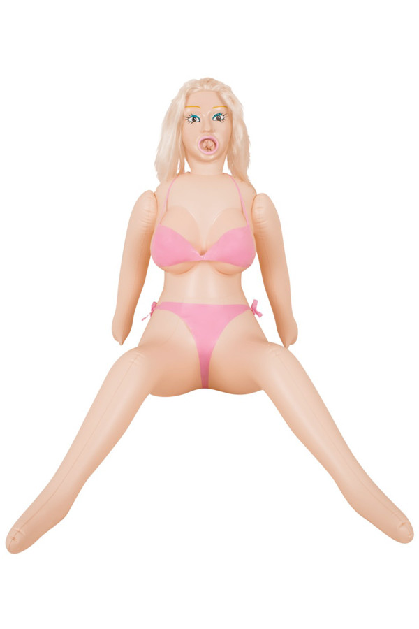 Poupée gonflable Bridget BigBoobs, jeune femme blonde à forte poitrine