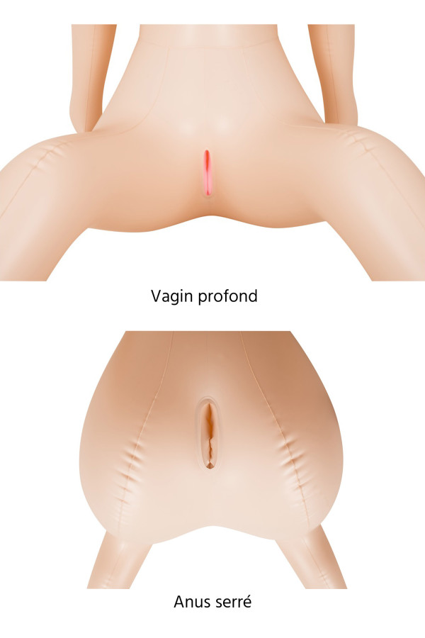 Poupée gonflable Bridget BigBoobs, jeune femme blonde à forte poitrine