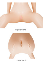Poupée gonflable Bridget BigBoobs, jeune femme blonde à forte poitrine