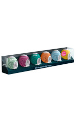 Satisfyer Eggs Riffle, Bubble, Naughty, Crunchy, Savage et Fierce, coffret de 6 masturbateurs