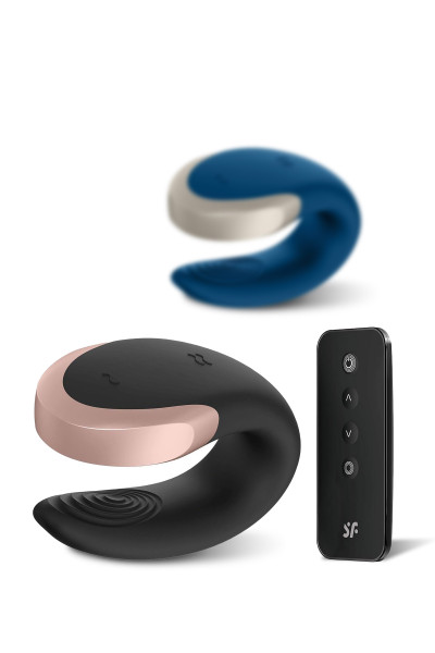 Satisfyer Double Love, stimulateur pour couple connecté avec télécommande