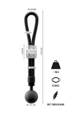 Cockring façon corde avec poids