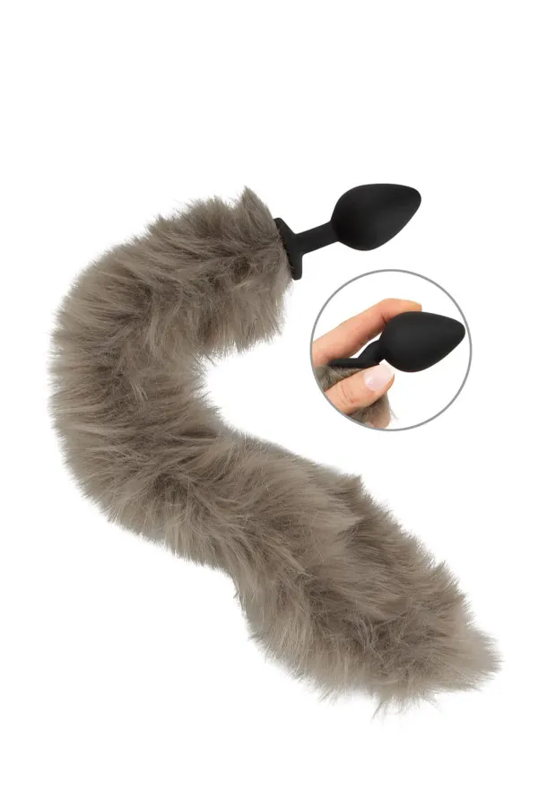 Plug anal à longue queue en fourrure