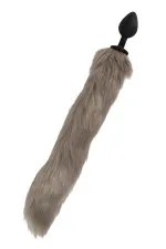 Plug anal à longue queue en fourrure