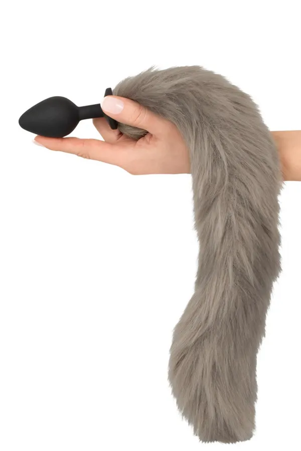 Plug anal à longue queue en fourrure