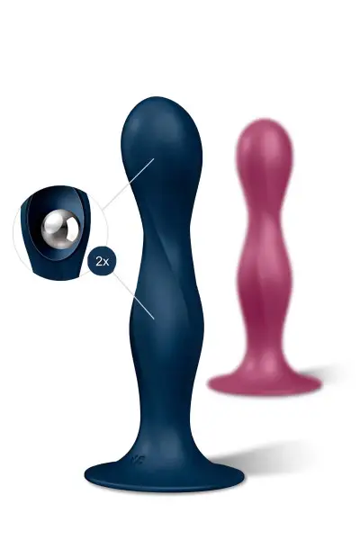 Satisfyer Double Ball R, gode ventouse anal et vaginal