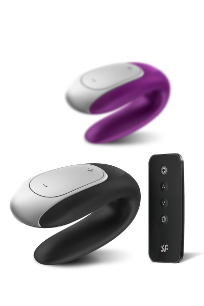 Satisfyer Double Fun, vibromasseur pour couple connecté avec télécommande
