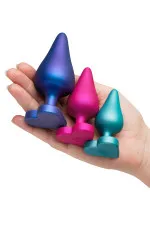 Romp Luster, kit de 3 plugs anal