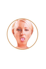 Mandy Mystery, poupée gonflable femme blonde