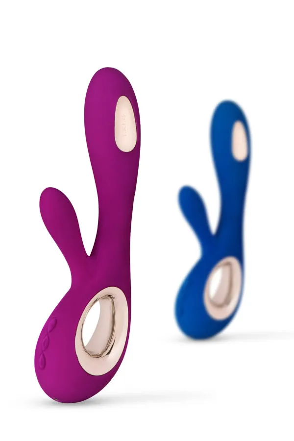 Vibromasseur Rabbit Soraya Wave Bleu de LELO