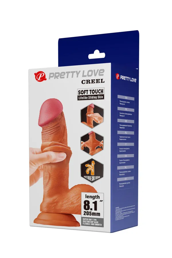 Gode ventouse réaliste 20,5 cm - Baile