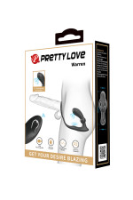 Warren, stimulateur de prostate avec cockring et télécommande