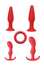 Coffret spécial kit anal pour couple plugs et cockring