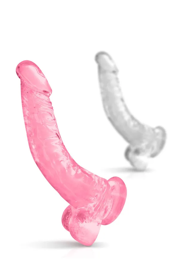 Gode long et fin avec ventouse