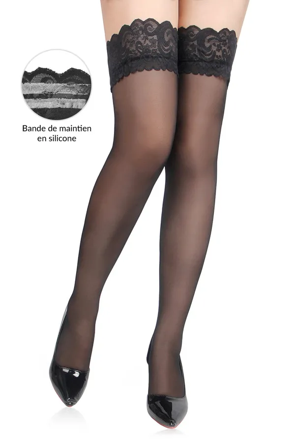 Bas autofixants opaques - Paris Hollywood