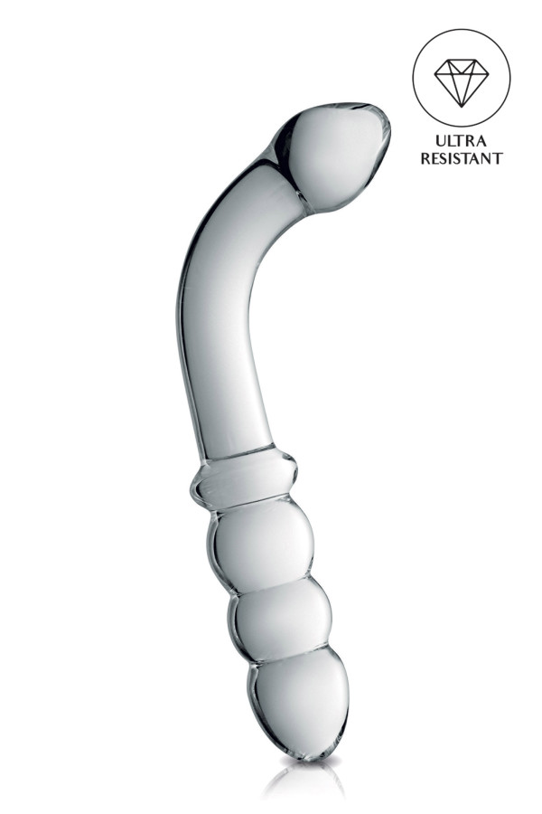 Glossy n°8, gode anal en verre double stimulation 22cm