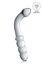 Glossy n°8, gode anal en verre double stimulation 22cm