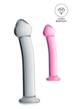 Glossy n°14, dildo en verre point G 17,5cm