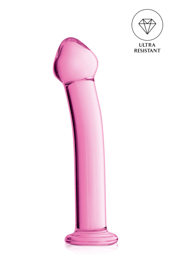 Glossy n°14, dildo en verre point G 17,5cm