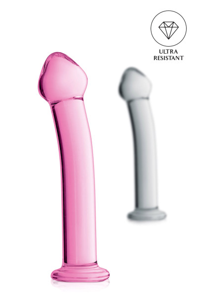 Glossy n°14, dildo en verre point G 17,5cm