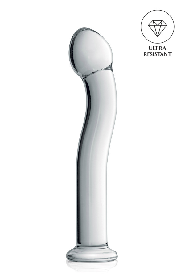 Glossy n°27, gode en verre point G 19,5cm