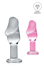 Glossy n°24, plug anal avec gland en verre