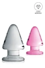 Glossy n°23, plug anal en verre 9cm