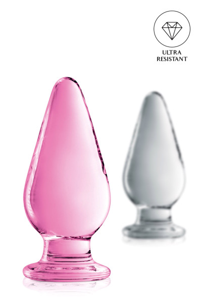 Glossy n°26, plug anal allongé en verre
