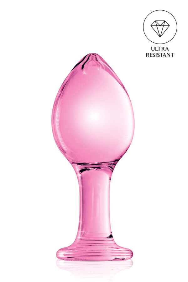 Glossy n°32, plug anal en verre de forme ovoïde