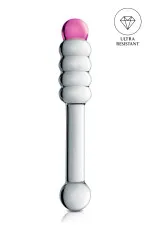 Glossy n°11, gode en verre à multi boules 20,3cm