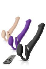 Gode ceinture sans harnais vibrant et télécommandé