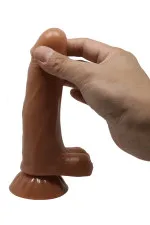 Gode de texture peau réaliste vibrant va-et-vient Easton 18 cm