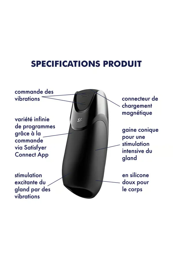 Masturbateur connecté Men Vibration + par Satisfyer