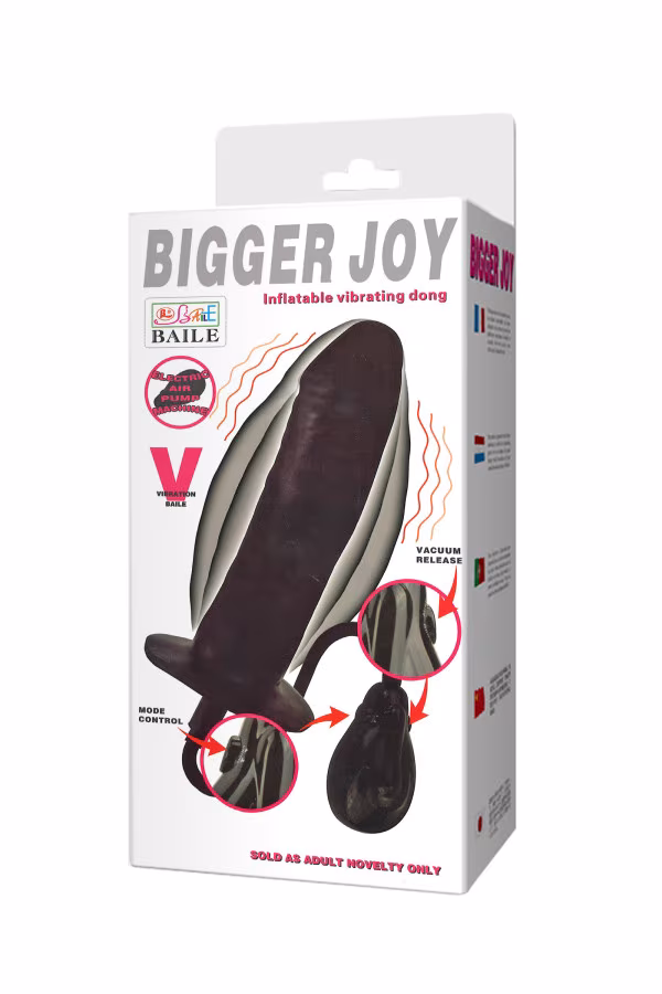 Gode vibrant gonflable et automatique