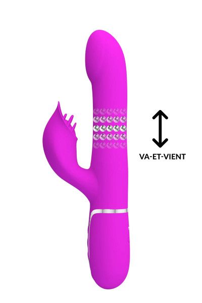 Falin, vibromasseur rabbit 4 en 1 avec billes massantes