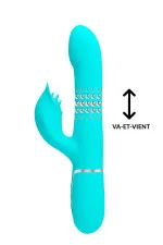 Falin, vibromasseur rabbit 4 en 1 avec billes massantes