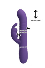 Coale, vibromasseur rabbit 4-en-1 avec billes rotatives et tête va-et-vient