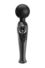 Skyler, vibromasseur Magic Wand noir avec compteur LED
