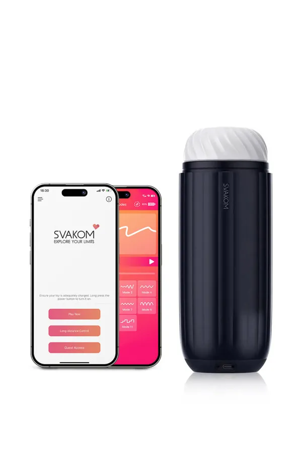 Svakom Sam Neo 2 Masturbateur vibrant connecté avec succion
