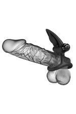 Double cockring avec stimulateur de clitoris vibrant