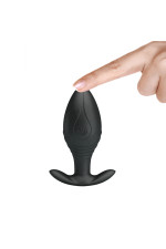 Plug anal vibrant en silicone avec télécommande sans fil