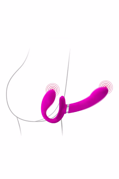 Gode sans ceinture vibrant "Valerie" de Pretty Love