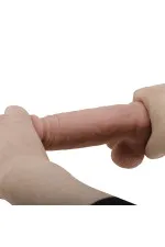 Gode ventouse réaliste à squelette 19,4 cm