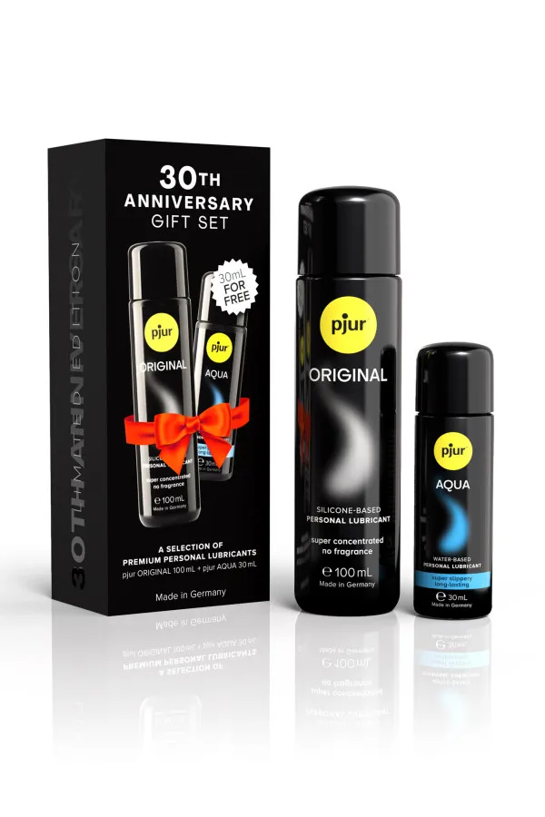 Pack anniversaire lubrifiants Pjur Original 100ml et Pjur Aqua 30ml